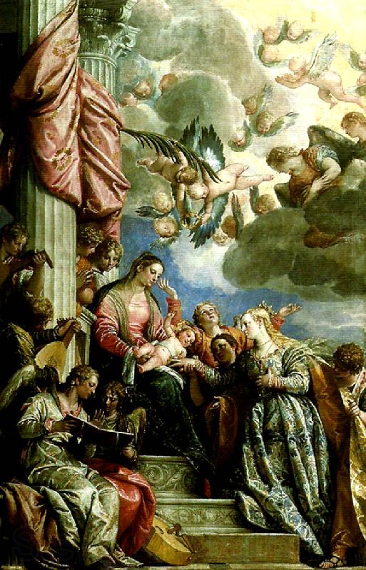 Paolo  Veronese the mystic marriage of st. France oil painting art